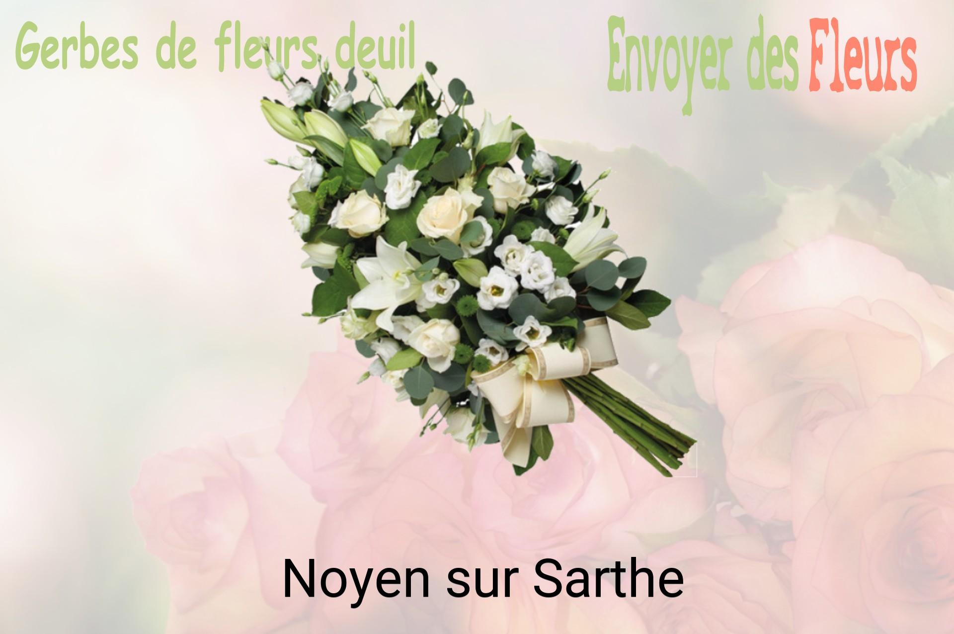 Gerbe de fleurs de deuil livrée à Noyen-sur-Sarthe